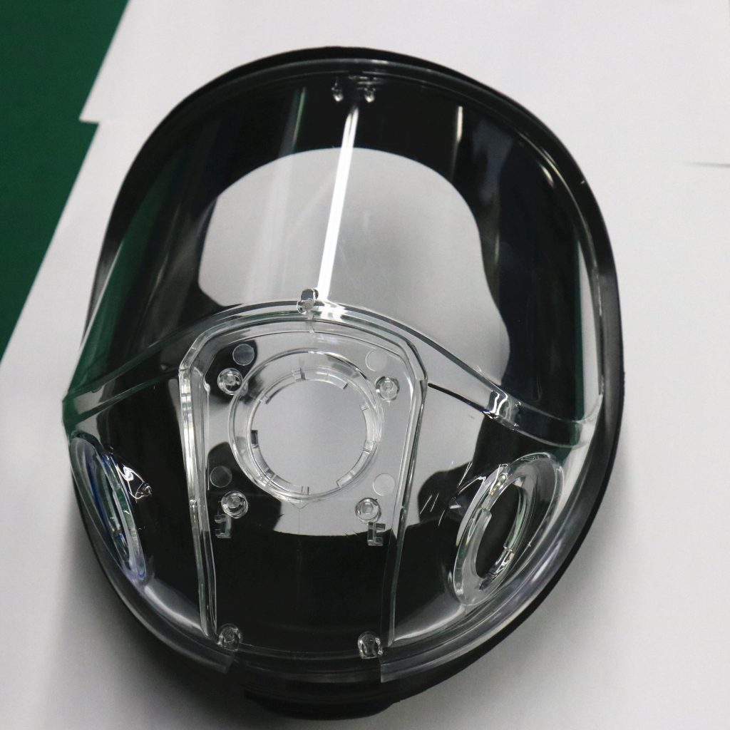 Plastic Headlight Cover showcasing complex transparent design and craftsmanship